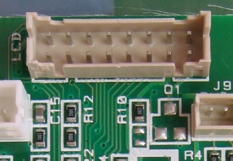 LCD接続端子写真